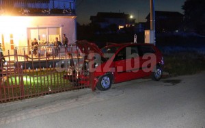 avaz-pijani vozac zabio se u ogradu (1)