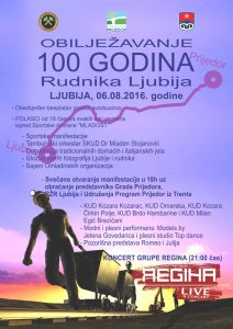 100 godina rudnika ljubija-plakat