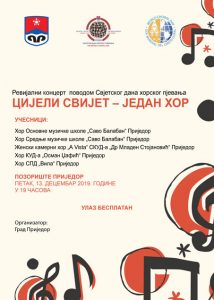 Prijedorski horovi obilježavaju Svjetski dan horskog pjevanja: U petak revijalni koncert “Cijeli svijet-jedan hor”