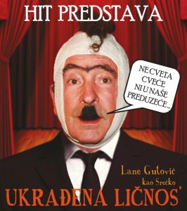 Komedija “Ukrađena ličnos'” Laneta Gutovića u Pozorištu Prijedor 14. februara
