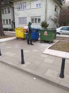 Komunalne usluge Prijedor: Obavljena dezinfekcija kontejnera u gradu i prigradskim naseljima – FOTO