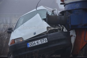 PONOVO SAOBRAĆAJNA NESREĆA NA PRUŽNOM PRELAZU „TRINAESTA“ – FOTO