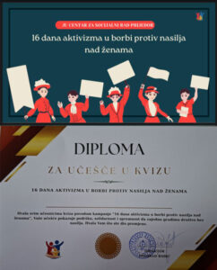 Kampanja “16 dana aktivizma protiv nasilja nad ženama”: Večeras u Prijedoru pab kviz o poznavanju rodnih stereotipa